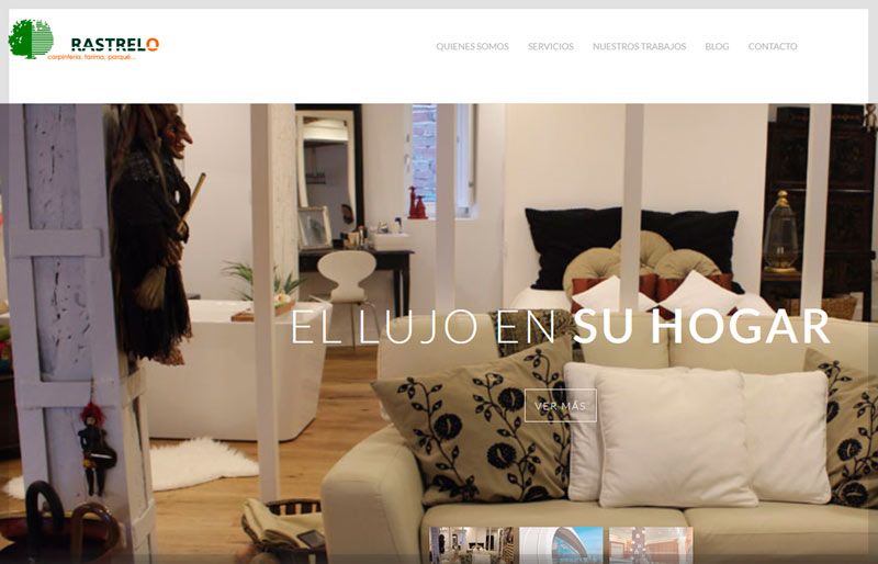 Diseño web profesional de Rastrelo