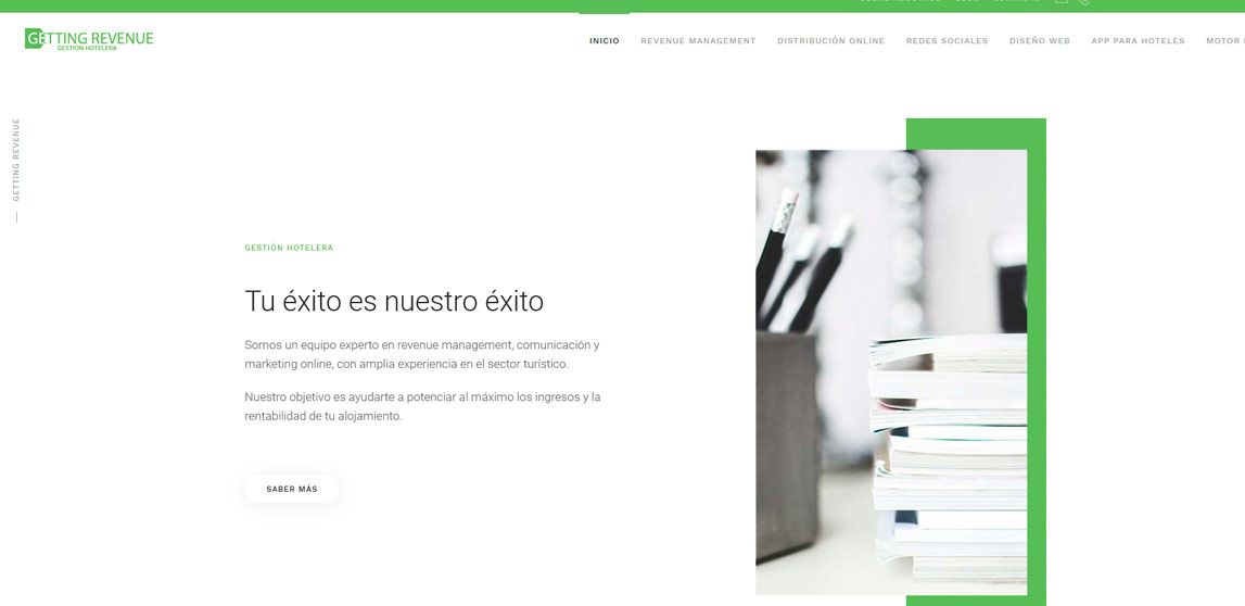 Página web getting revenue