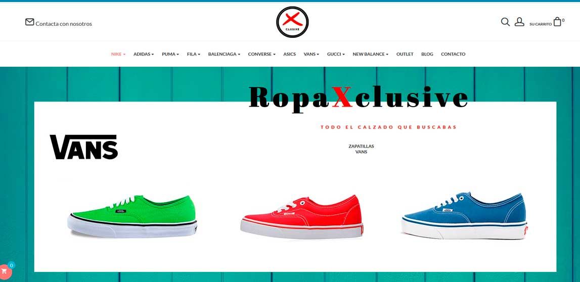 Tienda online Ropa Xclusive, Valladolid.
